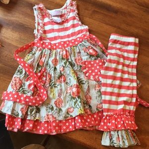 Serendipity dress with ruffle capris